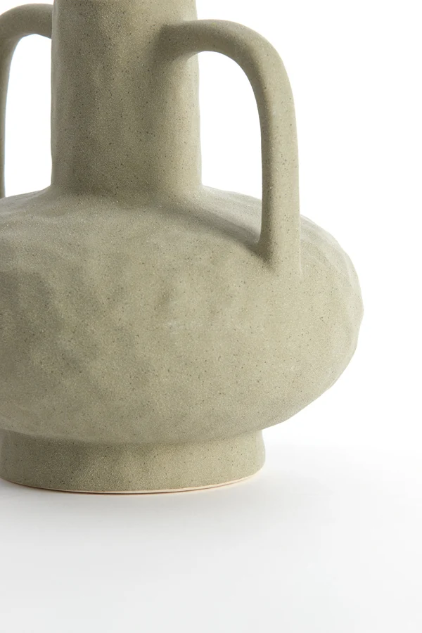 Vase deco 19,5x20 cm ZIRO ceramics matt olive green