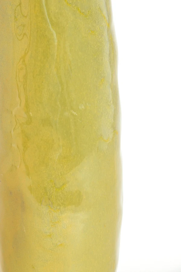 Vase deco 19,5x19x92 cm MESA ceramics olive green-brown