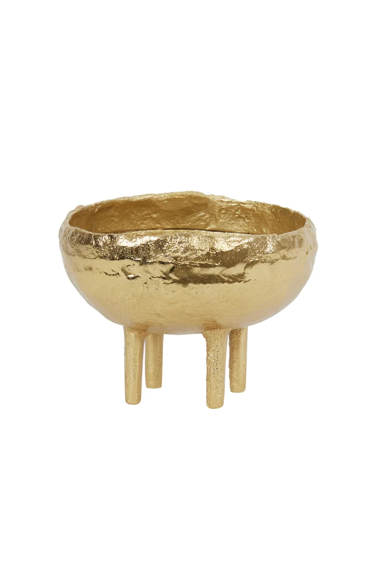 Vase deco 17,5x12 cm MUXIA gold