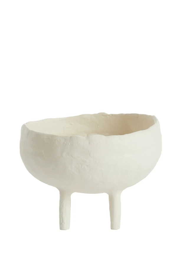 Vase deco 17,5x12 cm MUXIA cream