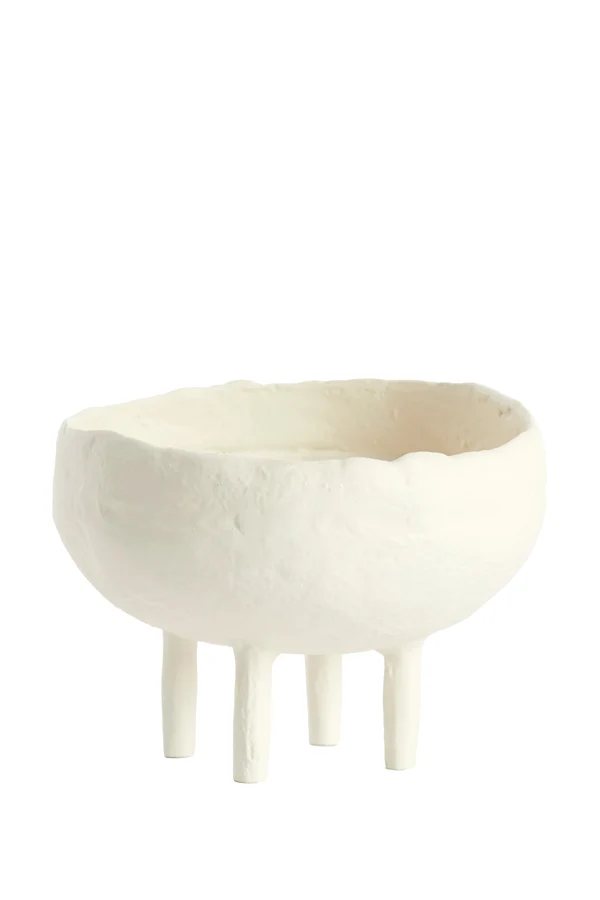 Vase deco 17,5x12 cm MUXIA cream