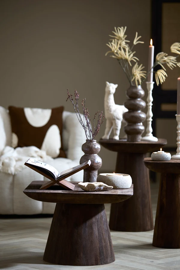 Vase deco 13x26 cm ROGANO ceramics dark brown