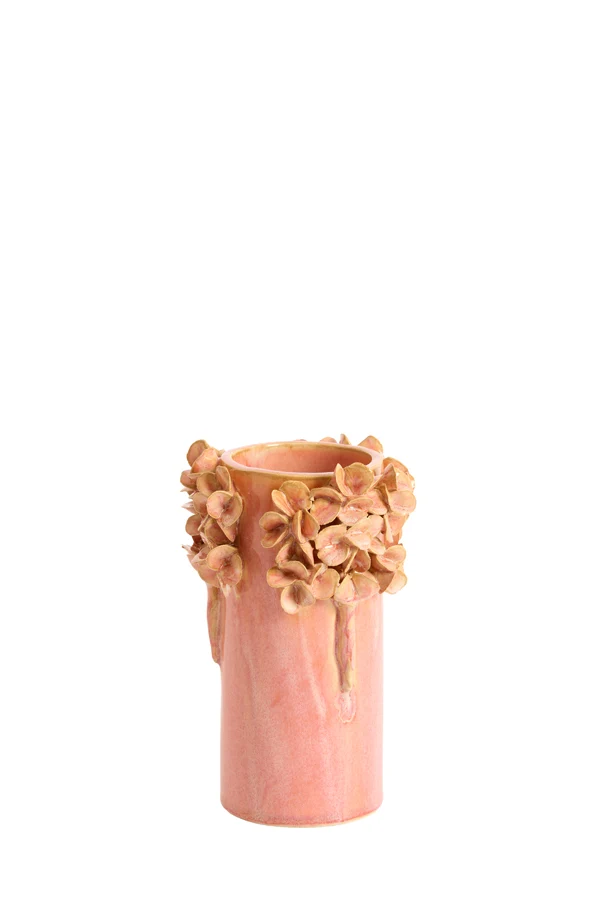 Vase deco 13x18 cm LUSERNA ceramics light pink