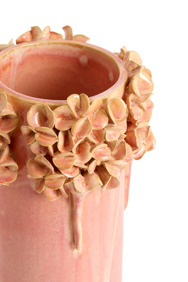 Vase deco 13x18 cm LUSERNA ceramics light pink