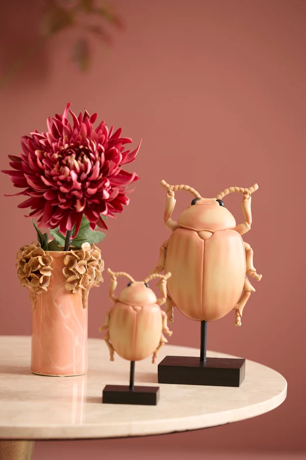 Vase deco 13x18 cm LUSERNA ceramics light pink