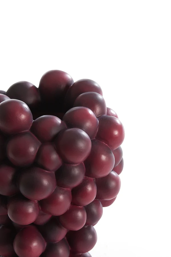 Vase deco 13x12x15 cm GRAPES burgundy