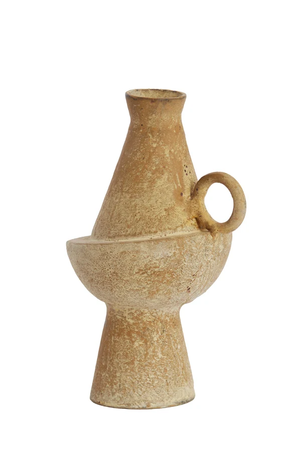 Vase deco 13x11x20,5 cm MOSIMA antique sand