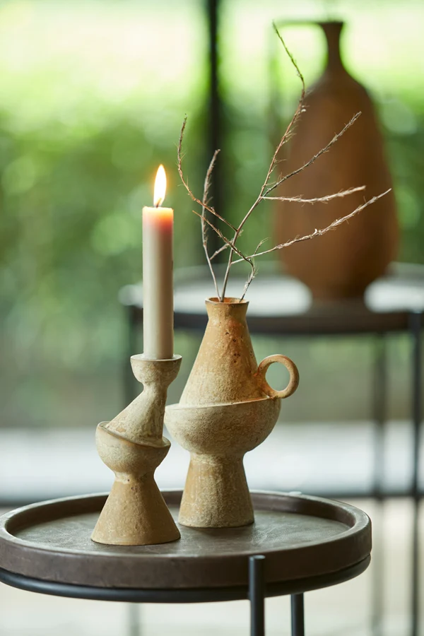 Vase deco 13x11x20,5 cm MOSIMA antique sand