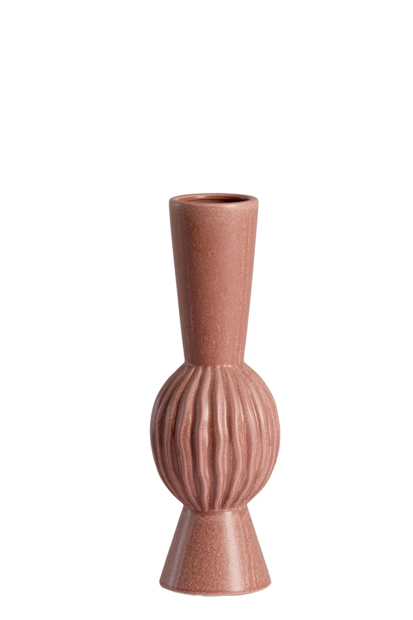 Vase deco 13,5x40,5 cm SUZZARA ceramics old pink