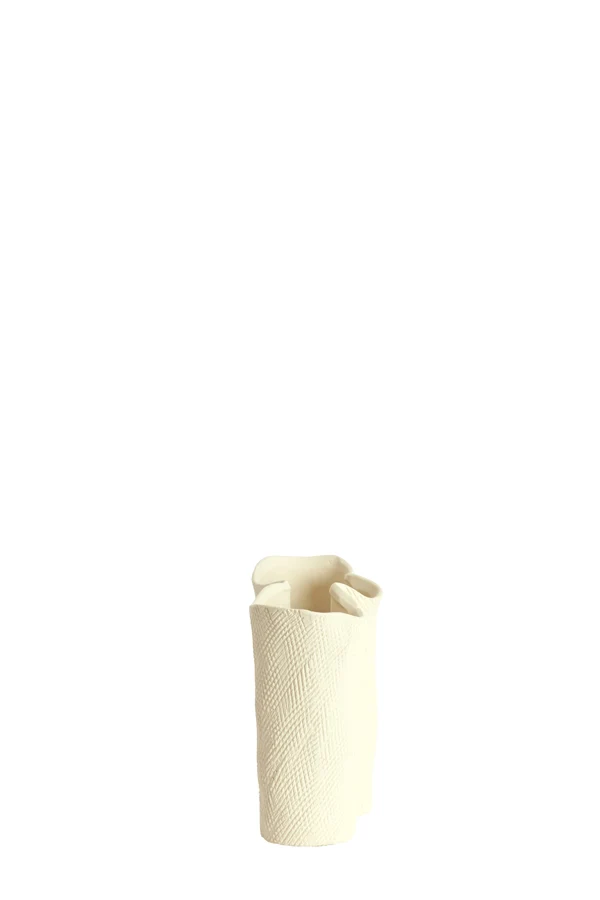 Vase deco 19,5x10,5x18,5 cm FLOVILLA ceramics cream