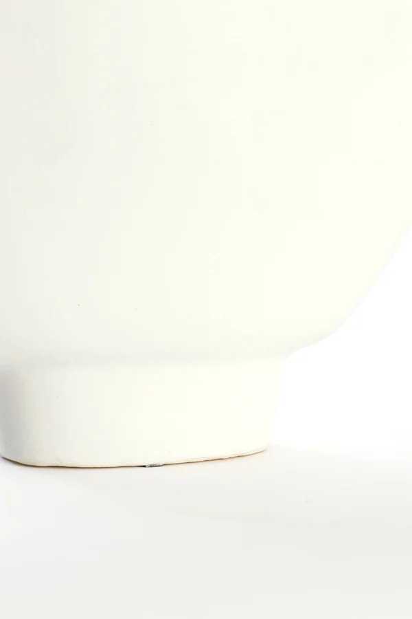 Vase deco 18x8x31 cm TROVO ceramics white