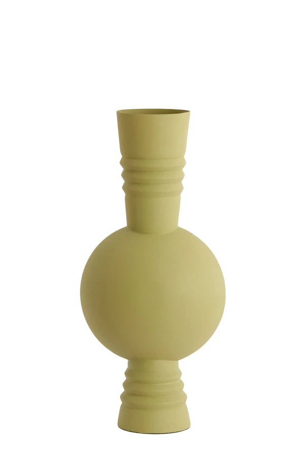 Vase deco 18x54,5 cm KAVANSI matt olive green