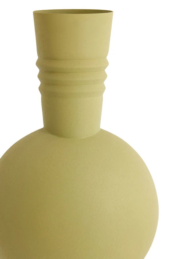 Vase deco 18x54,5 cm KAVANSI matt olive green