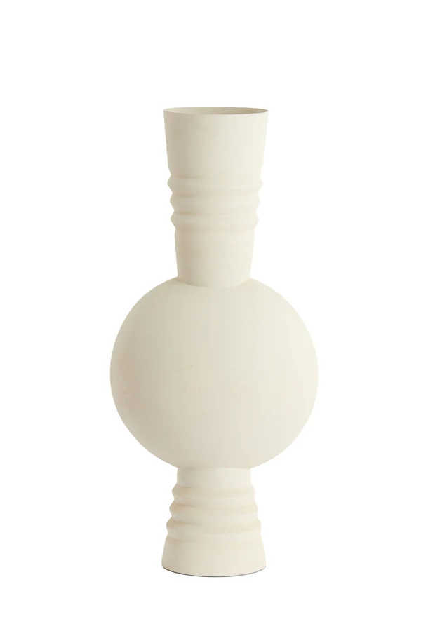 Vase deco 18x54,5 cm KAVANSI matt cream