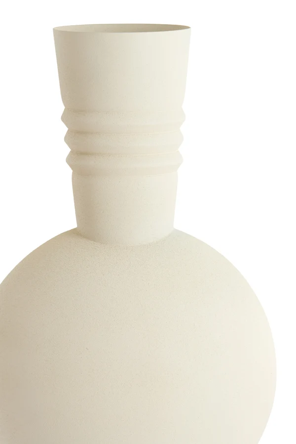Vase deco 18x54,5 cm KAVANSI matt cream