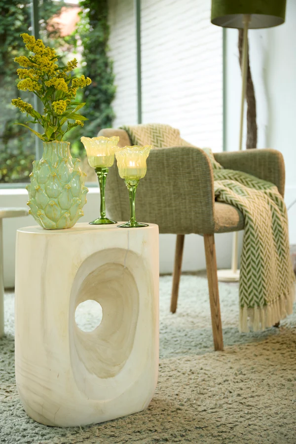 Vase deco 15x20,5 cm TAYA ceramics yellow-green
