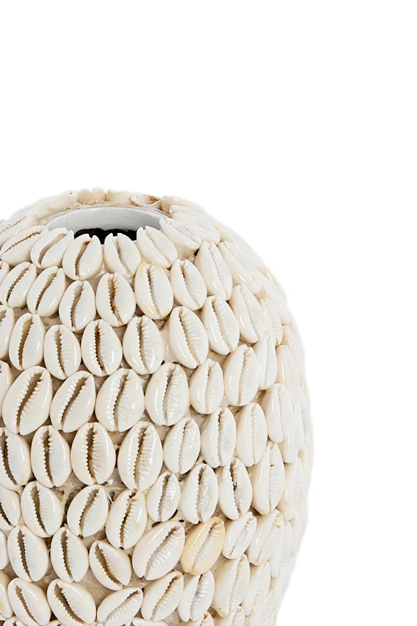 Vase deco 15x17 cm SHELL cream