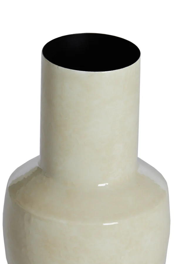 Vase deco 16x33 cm SENUMA shiny cream