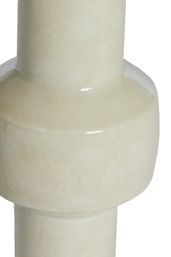 Vase deco 16x33 cm SENUMA shiny cream