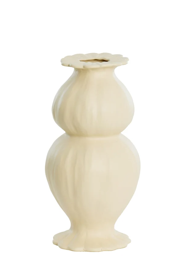 Vase deco 16x32 cm REWA ceramics cream