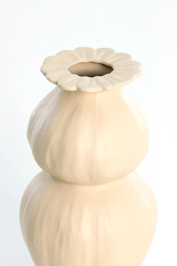 Vase deco 16x32 cm REWA ceramics cream