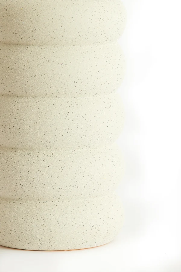 Vase deco 16x29,5 cm TRIORA ceramics matt cream
