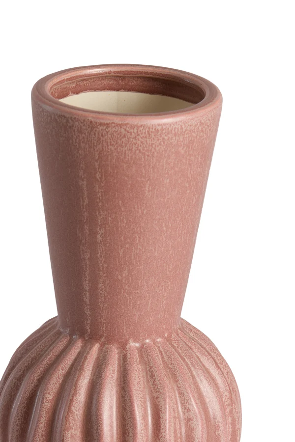 Vase deco 13,5x33 cm SUZZARA ceramics old pink