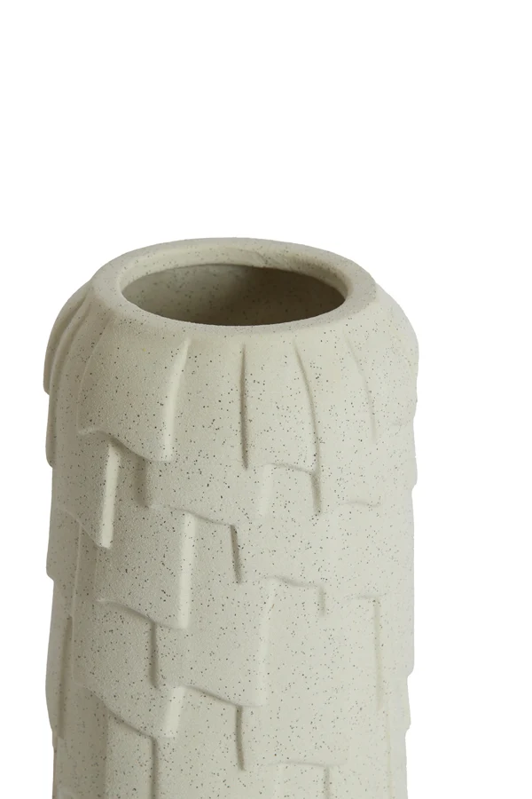 Vase deco 13,5x28 cm LEIMA ceramics matt cream