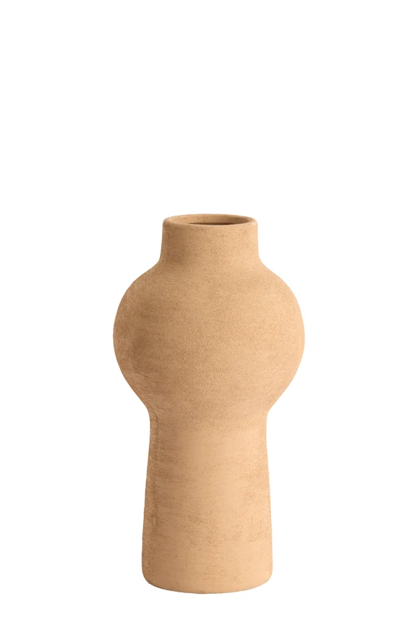 Vase deco 13,5x27,5 cm YECLA ceramics light peach