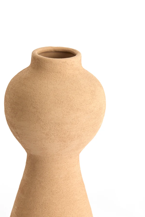 Vase deco 13,5x27,5 cm YECLA ceramics light peach
