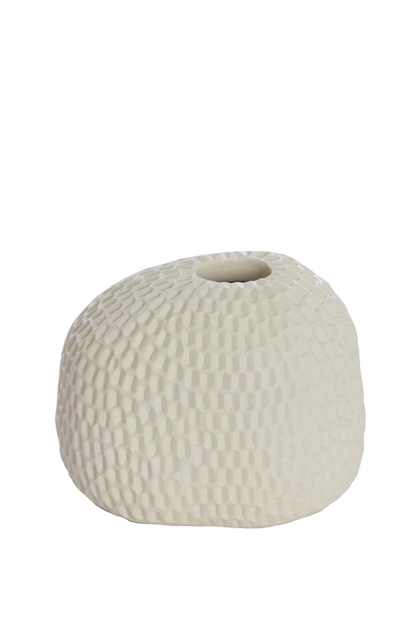 Vase deco 15x12x11,5 cm ZARHO cream