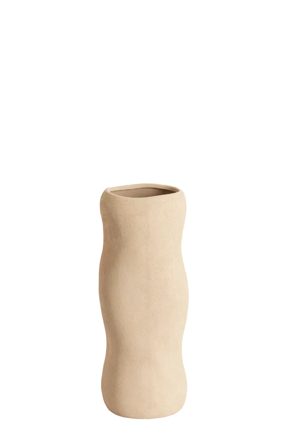 Vase deco 15,5x38 cm SERAFINA ceramics light brown