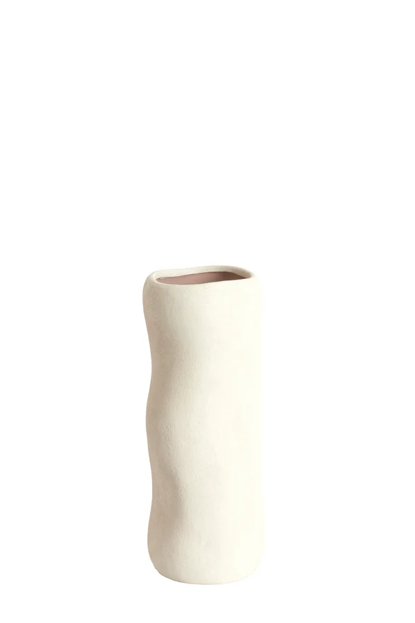 Vase deco 15,5x38 cm SERAFINA ceramics cream