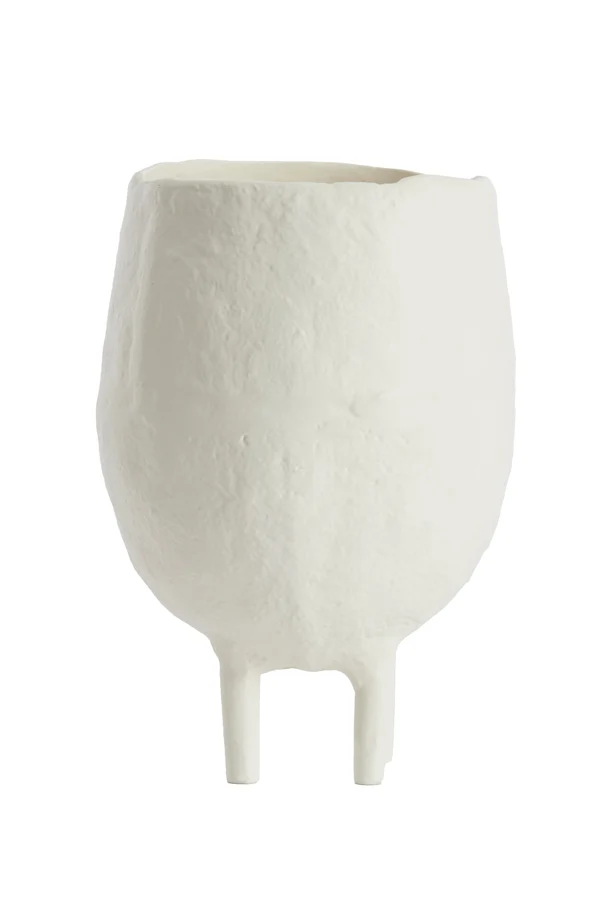Vase deco 13,5x22,5 cm MUXIA cream