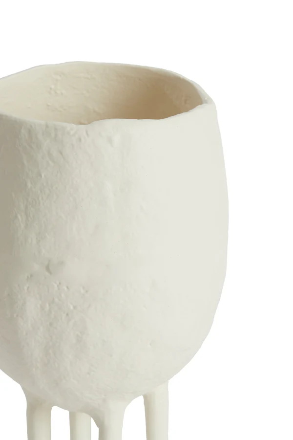 Vase deco 13,5x22,5 cm MUXIA cream
