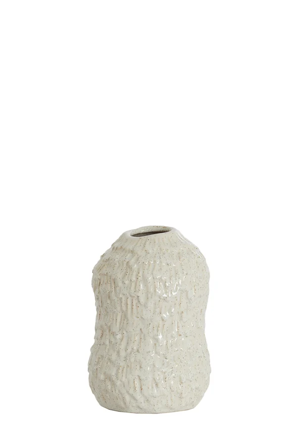 Vase deco 13,5x20,5 cm ASOLA ceramics cream