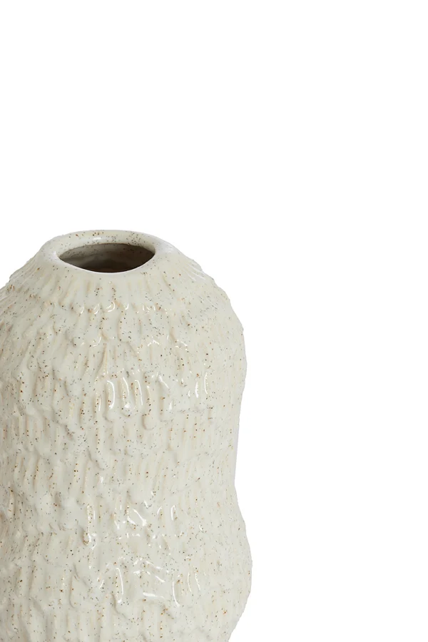 Vase deco 13,5x20,5 cm ASOLA ceramics cream