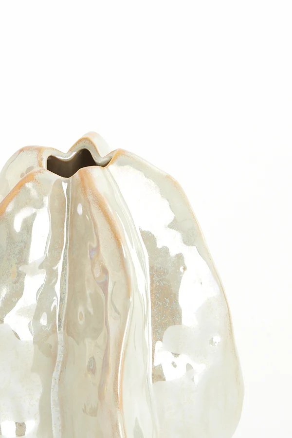 Vase deco 13,5x12x16,5 cm IDRIJA ceramics sand