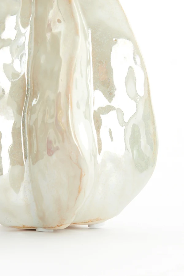Vase deco 13,5x12x16,5 cm IDRIJA ceramics sand