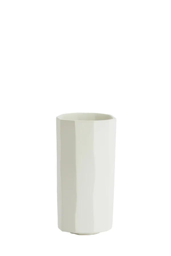 Vase deco 15,5x30,5 cm LUMIAR matt white