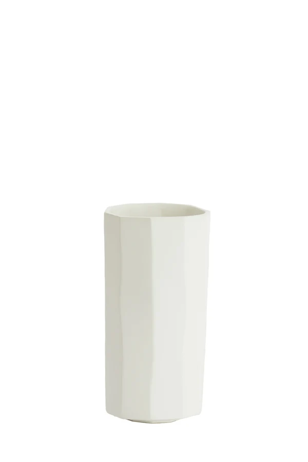 Vase deco 15,5x30,5 cm LUMIAR matt white