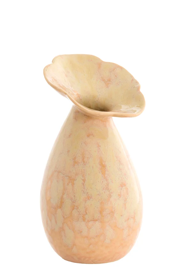 Vase deco 15,5x29 cm CULLA ceramics light peach