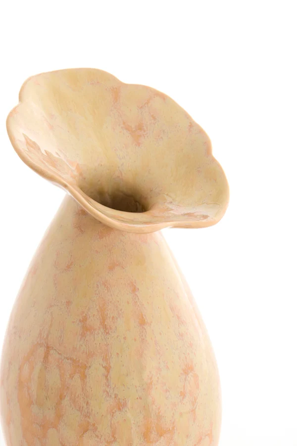 Vase deco 15,5x29 cm CULLA ceramics light peach