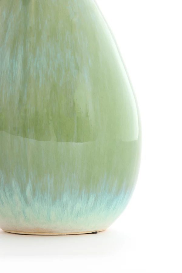 Vase deco 15,5x29 cm CULLA ceramics green+light blue