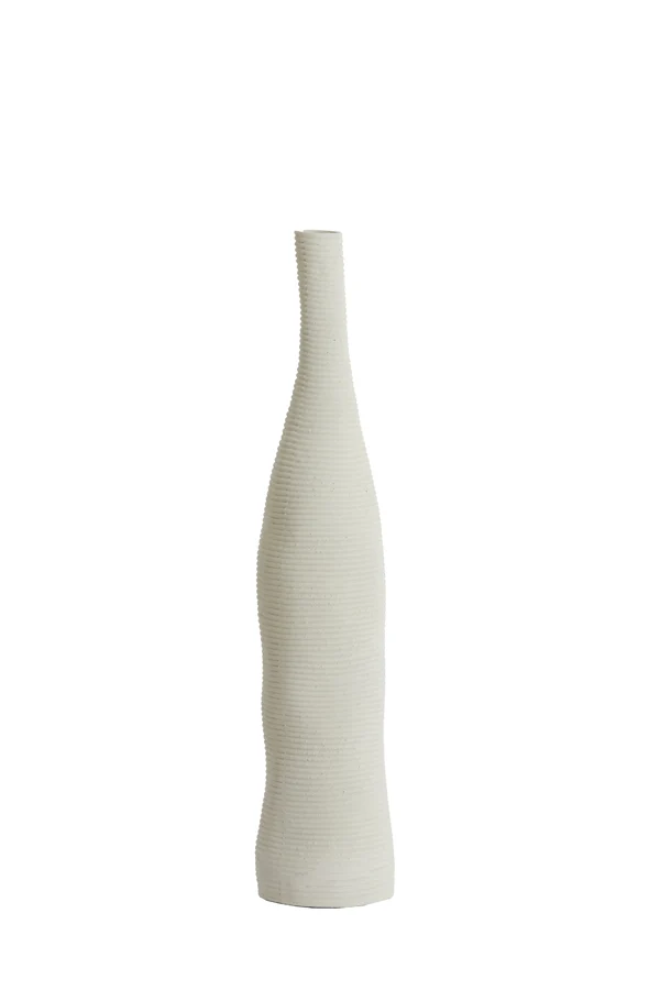 Vase deco 12x59,5 cm HAYE cream