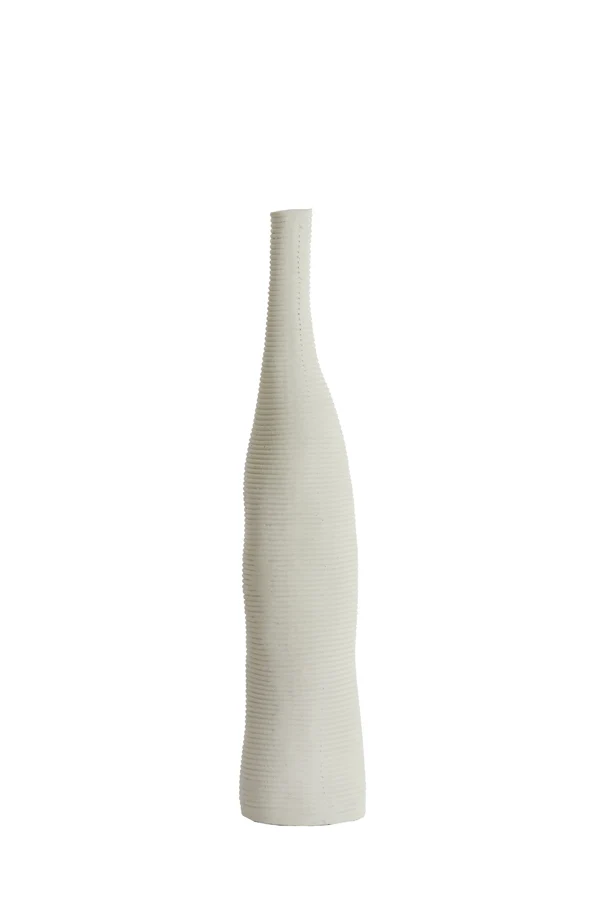 Vase deco 12x59,5 cm HAYE cream
