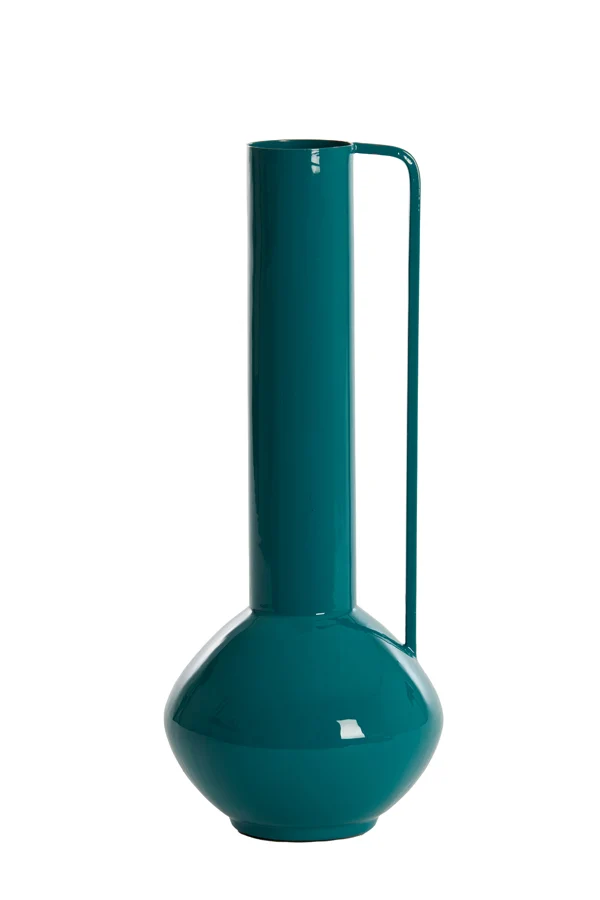 Vase deco 12x33 cm PANZANO shiny emerald