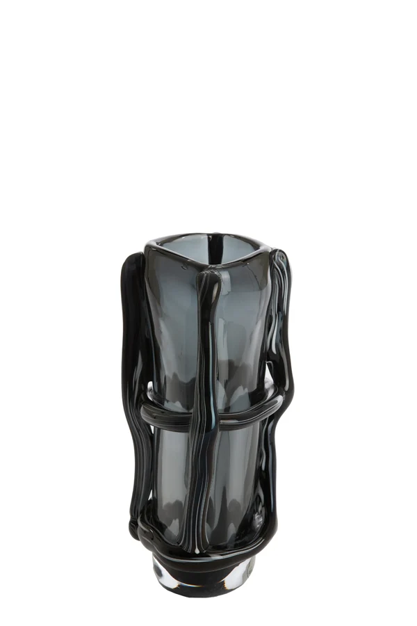 Vase 20,5x13x29 cm ASHORO glass grey
