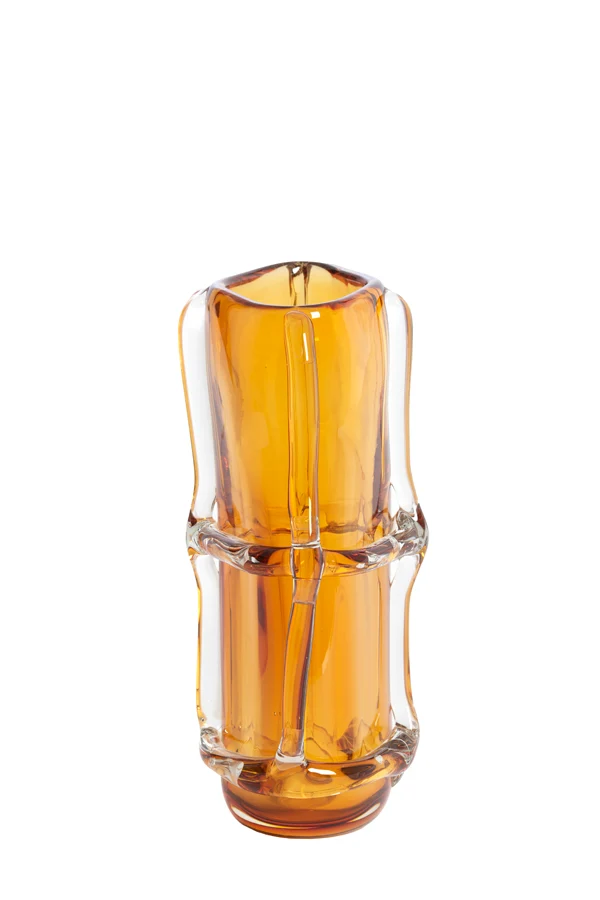 Vase 20,5x13x29 cm ASHORO glass amber