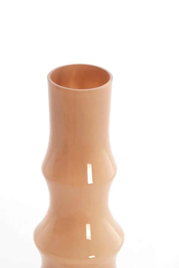 Vase 19x50 cm FIORENZA glass caramel
